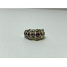 925 Sterling Silver Iolite & Marcasite Ring Size 6.5