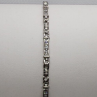 925 Sterling Silver White Quartz Bracelet Size 7.25 IN