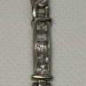 925 Sterling Silver White Quartz Bracelet Size 7.25 IN