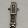 925 Sterling Silver White Quartz Bracelet Size 7.25 IN