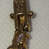 925 Sterling Silver Vermeil Morganite AND Diamonds Bracelet Size 7.25 IN