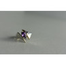 925 Sterling Silver Amethyst Ring Size 6.75
