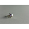 925 Sterling Silver Amethyst Ring Size 6.75