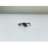 925 Sterling Silver Tanzanite & CZ Ring Size 8