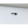 925 Sterling Silver Tanzanite & CZ Ring Size 8