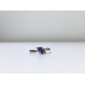 925 Sterling Silver Tanzanite & CZ Ring Size 8