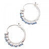925 Sterling Silver Aquamarine Earrings
