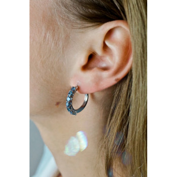 925 Sterling Silver Aquamarine Earrings