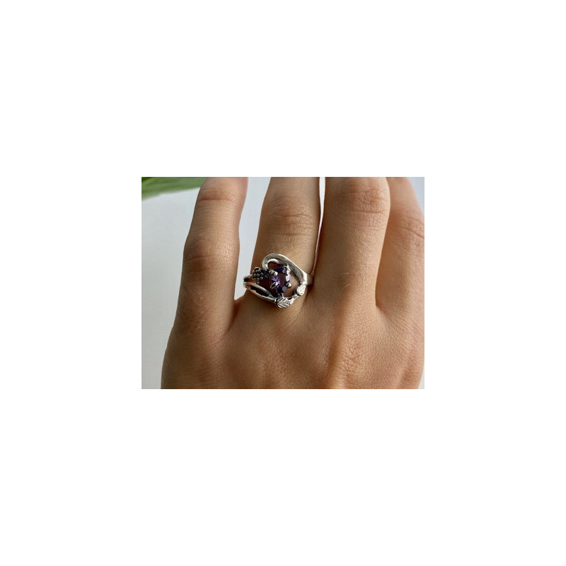 925 Sterling Silver Tanzanite Ring Size 7