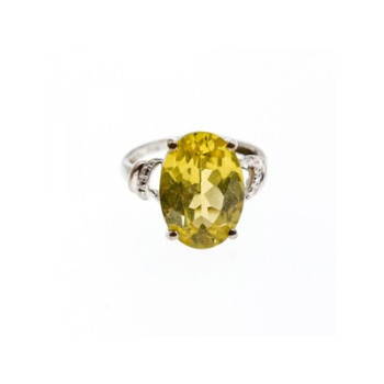 925 Sterling Silver CZ Ring Size 6.5