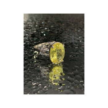 925 Sterling Silver CZ Ring Size 6.5