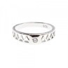 925 Sterling Silver CZ Band Ring Size 8