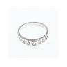925 Sterling Silver CZ Band Ring Size 8