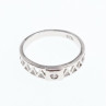 925 Sterling Silver CZ Band Ring Size 8