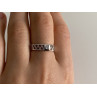 925 Sterling Silver CZ Band Ring Size 8
