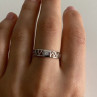 925 Sterling Silver CZ Band Ring Size 8
