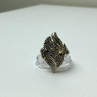 925 Sterling Silver Gold Plated Ring Size 7