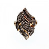 925 Sterling Silver Gold Plated Ring Size 7