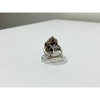 925 Sterling Silver Gold Plated Ring Size 7