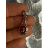 925 Sterling Silver Amber Pendant Length 1.20 Inch
