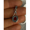 925 Sterling Silver Amber Pendant Length 1.20 Inch