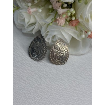 Vintage 925 Sterling Silver Earrings Length 0.95 Inch