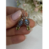 925 Sterling Silver Peridot & Moonstone Earrings Length 1.40 Inch