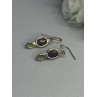 925 Sterling Silver Peridot & Moonstone Earrings Length 1.40 Inch