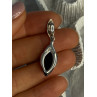925 Sterling Silver Amber Pendant Length 1.50 Inch