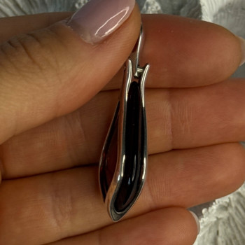 925 Sterling Silver Pyrope Garnet Pendant Length 1.90 Inch