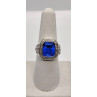 925 Sterling Silver Iolite Ring Size 8