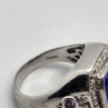 925 Sterling Silver Iolite Ring Size 8
