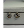 925 Sterling Silver Multicolor Spinel Earrings Length 0.65 Inch