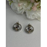 925 Sterling Silver Multicolor Spinel Earrings Length 0.65 Inch