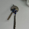 Vintage Native American 925 Sterling Silver Lapis Pendant Length 2.70 Inch