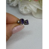 925 Sterling Silver Amethyst Earrings Length 0.27 Inch