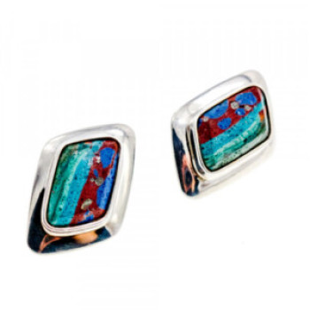925 Sterling Silver Jasper Earrings