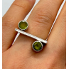 925 Sterling Silver Peridot Ring Size 5.5