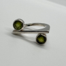 925 Sterling Silver Peridot Ring Size 5.5
