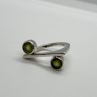 925 Sterling Silver Peridot Ring Size 5.5