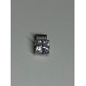 925 Sterling Silver CZ Pendant Length 11 Mm