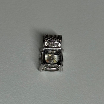 925 Sterling Silver CZ Pendant Length 11 Mm