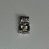 925 Sterling Silver CZ Pendant Length 11 Mm