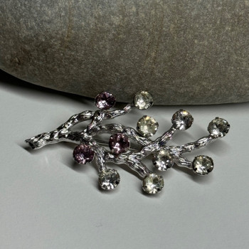 925 Sterling Silver Van Dell Spinel Brooch