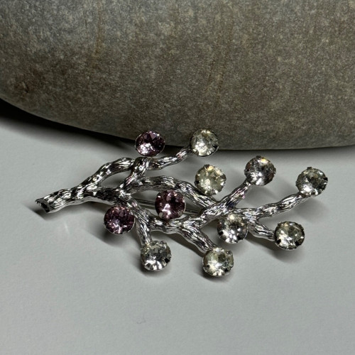 925 Sterling Silver Van Dell Spinel Brooch
