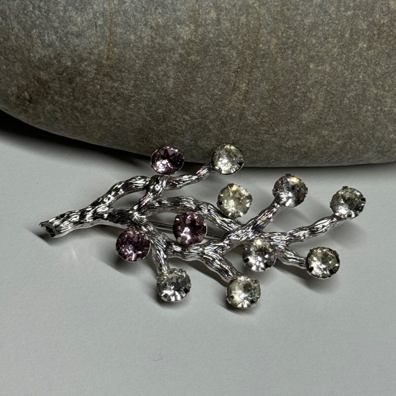 925 Sterling Silver Van Dell Spinel Brooch