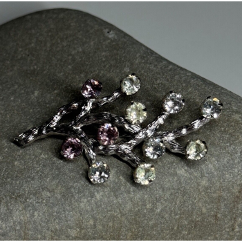 925 Sterling Silver Van Dell Spinel Brooch