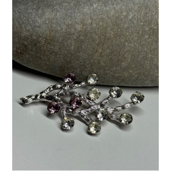 925 Sterling Silver Van Dell Spinel Brooch