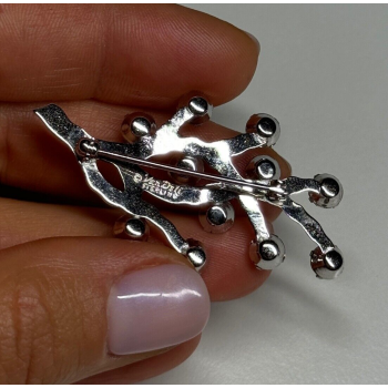 925 Sterling Silver Van Dell Spinel Brooch