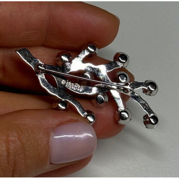 925 Sterling Silver Van Dell Spinel Brooch
